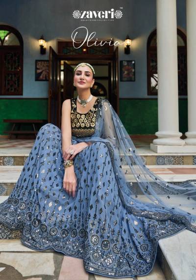 Olivia By Zaveri Designer Partywear Readymade Lehenga Choli Collection